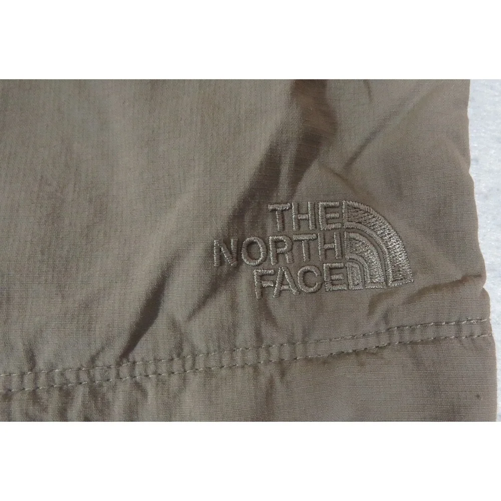 The North Face Convertible Hiking Trail Pants Mens 36 Tan Zip Off Outdoor Nylon